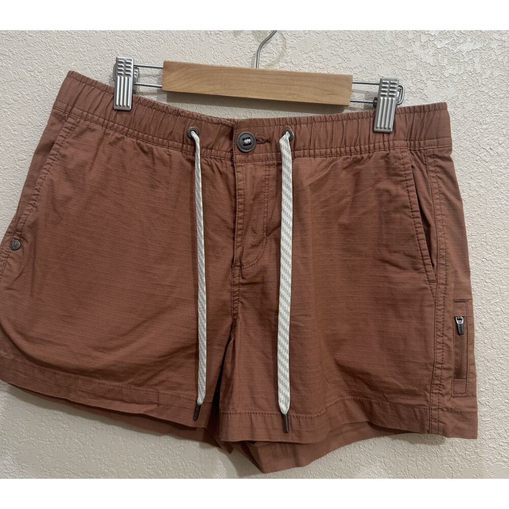 Vuori Women's Rust Brown Drawstring Shorts
